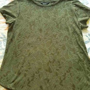 Simply Vera Vera Wang T-shirt Style Top Size PL